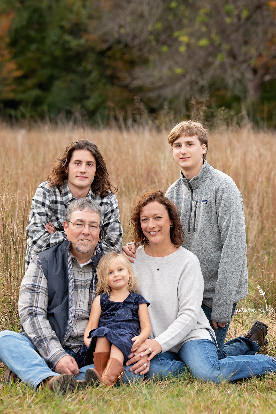 Nicole France with her family in Northwest Atlanta