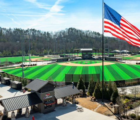 Baseball fields at LakePoint Sports in Emerson, Georgia