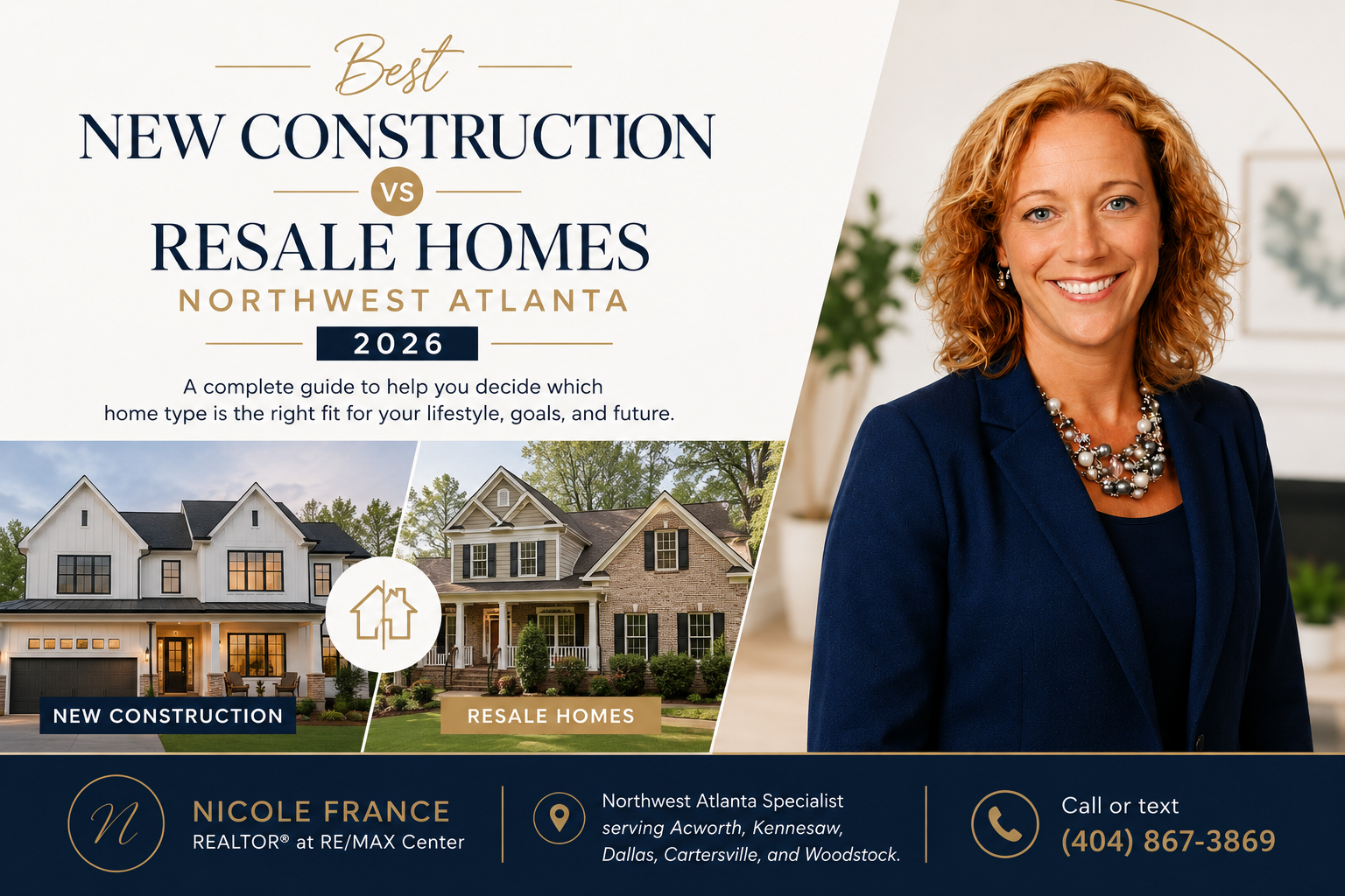 New construction vs resale homes Northwest Atlanta