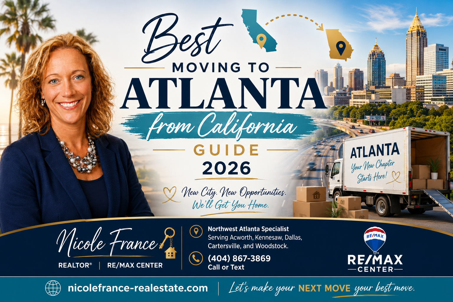 Moving to Atlanta from California - relocation home buyer guide